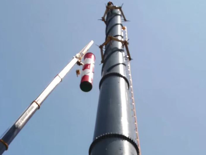 100米鋼煙囪新建 100米鋼煙囪新建